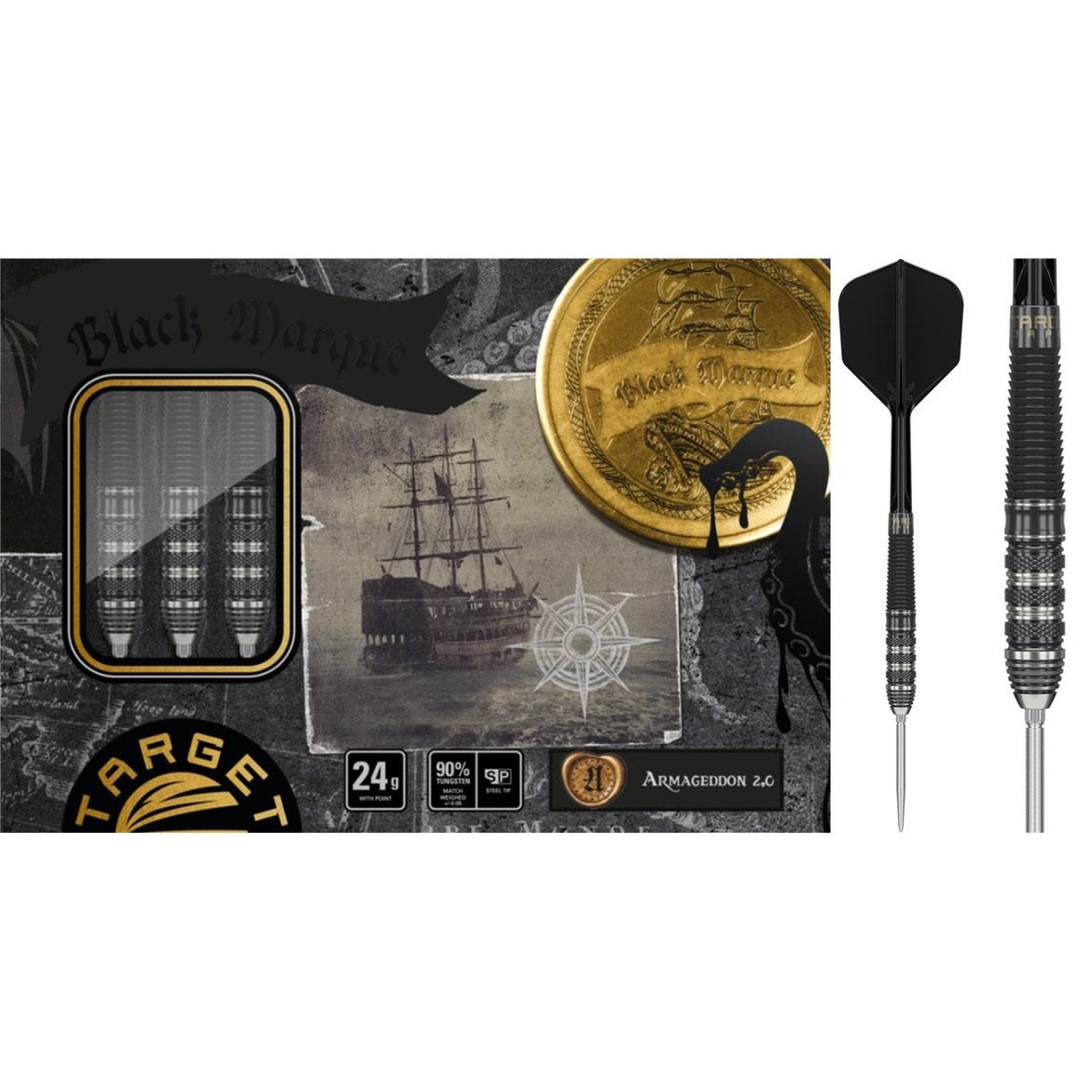 Target Black Marque Armageddon GEN 2 – 22 g Steeldarts mit Swiss Point
