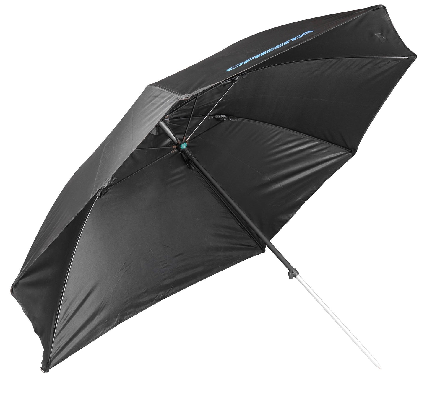 FLAT SIDE UMBRELLA BLACK 125CM - KM-Tackle