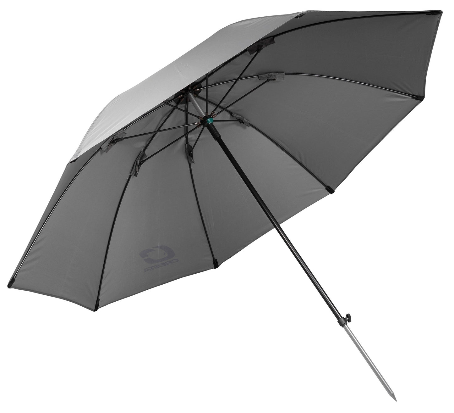 SOLITH LONG POLE UMBRELLA GREY 115CM - KM-Tackle
