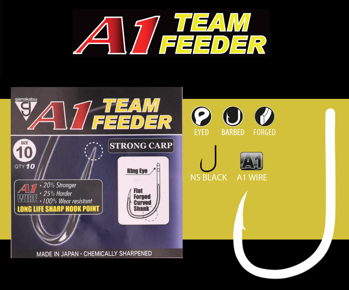 A1 TEAM FEEDER HOOKS STRONG CARP