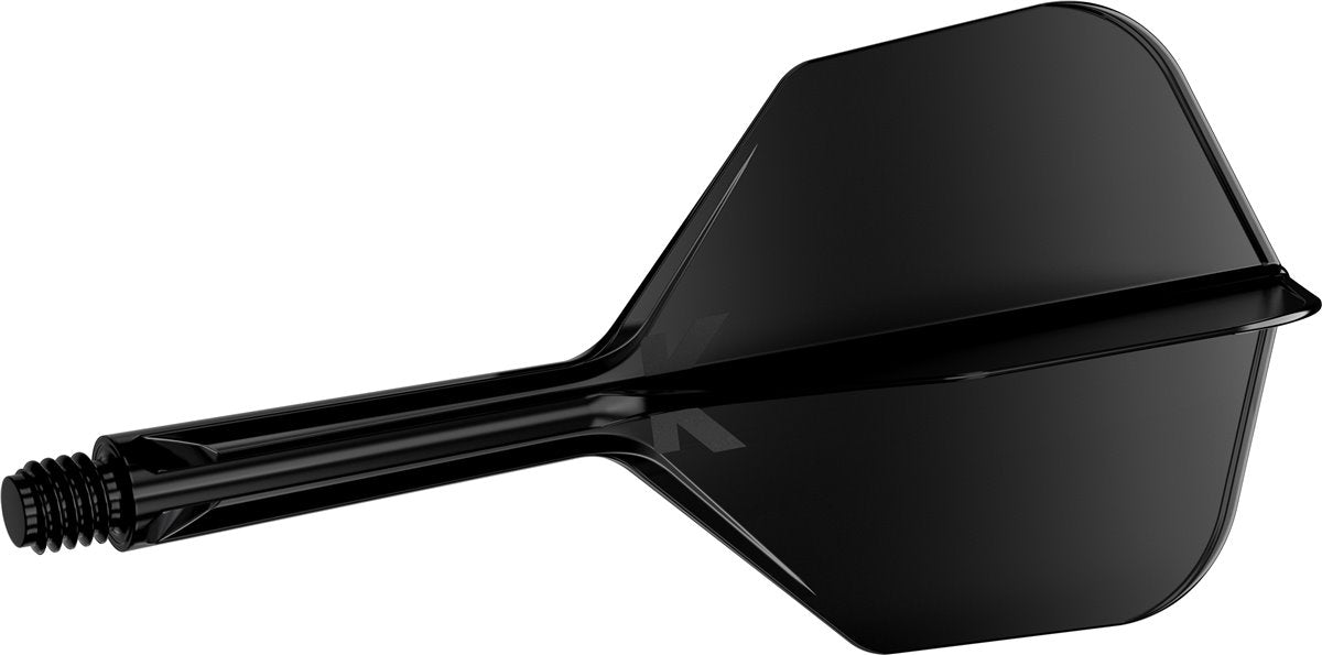 Target K-Flex Shaft/Flight No6 – Schwarz, Shape Design in 3 Längen (19/26/33 mm)