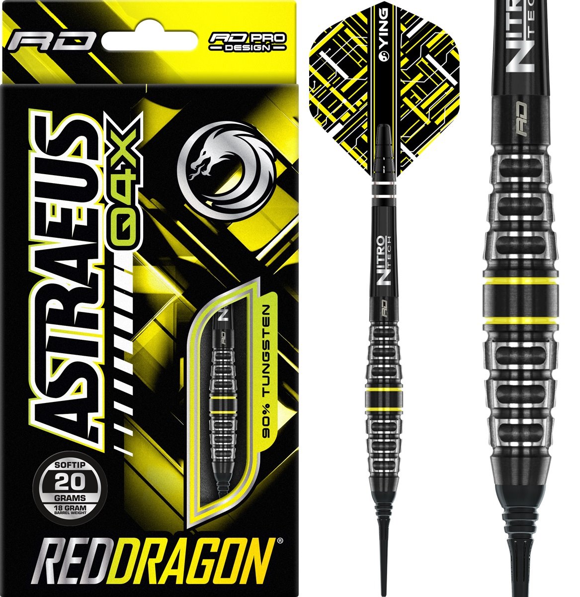 Reddragon Astraeus Q4X Torpedo 90% Softdarts 20 Gramm Softdarts - KM-Dartshop