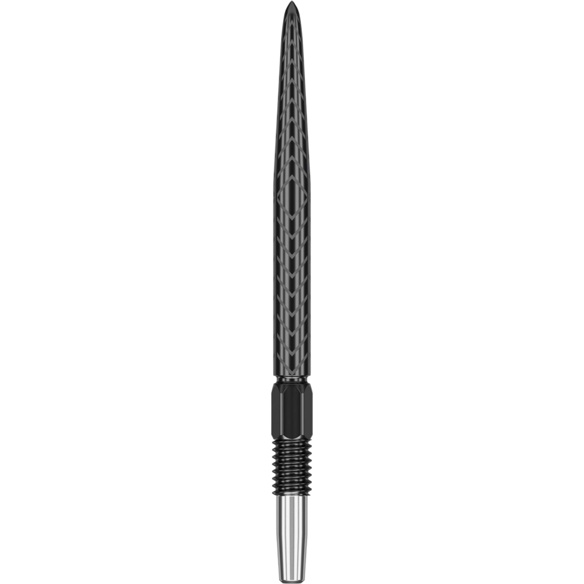 Target Swiss RVE Point 2024 – 26 mm Schwarz, strukturierte Wechselspitzen für Swiss Point Darts
