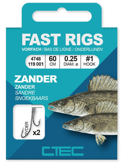 FAST RIGS ZANDER RYDER 60CM - KM-Tackle