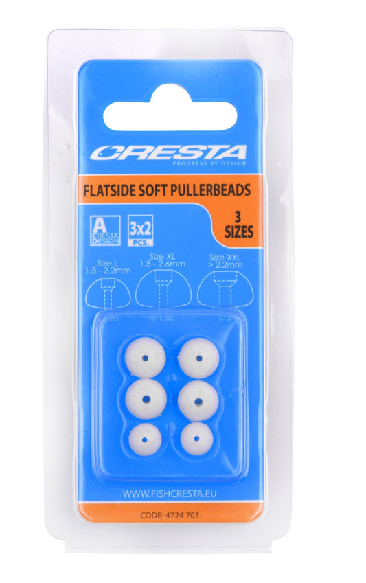 FLATSIDE SOFT PULLERBEADS ( 3 SIZES) - KM-Tackle