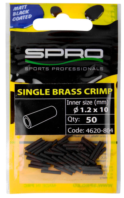 MATTE BLACK SINGLE BR CRIMP - KM-Tackle