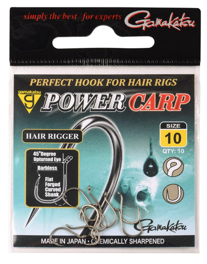Powercarp Hair Rigger Eyed Barbless - KM-Tackle