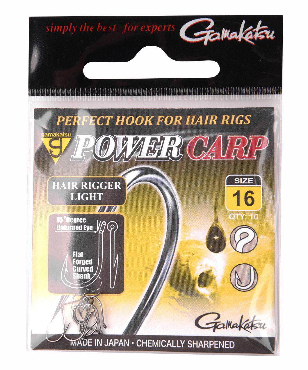 Powercarp Hair Rigger L Eyed BARBLESS - KM-Tackle