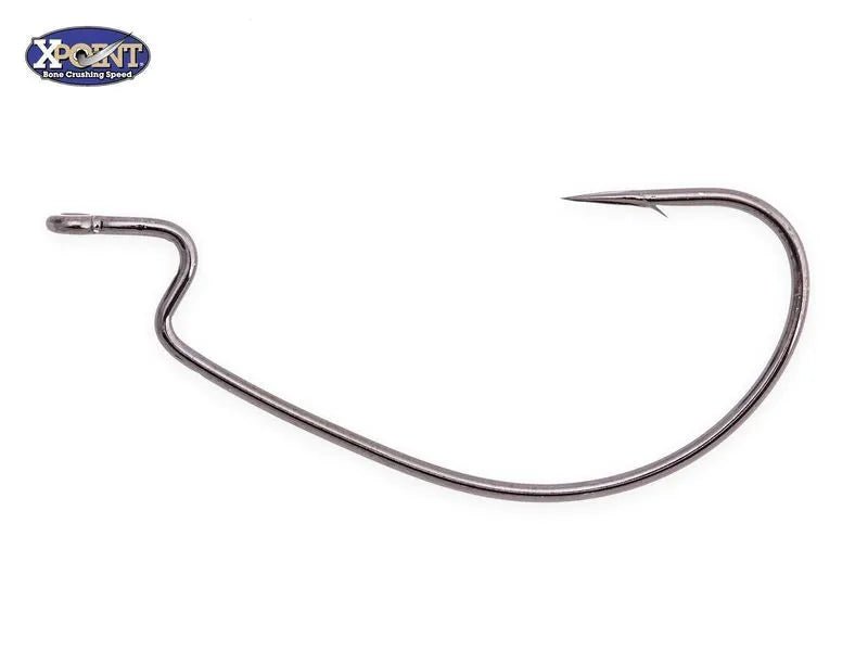 XPoint Wide Gap Hook ("X-Gap"),Black Nickel - KM-Tackle