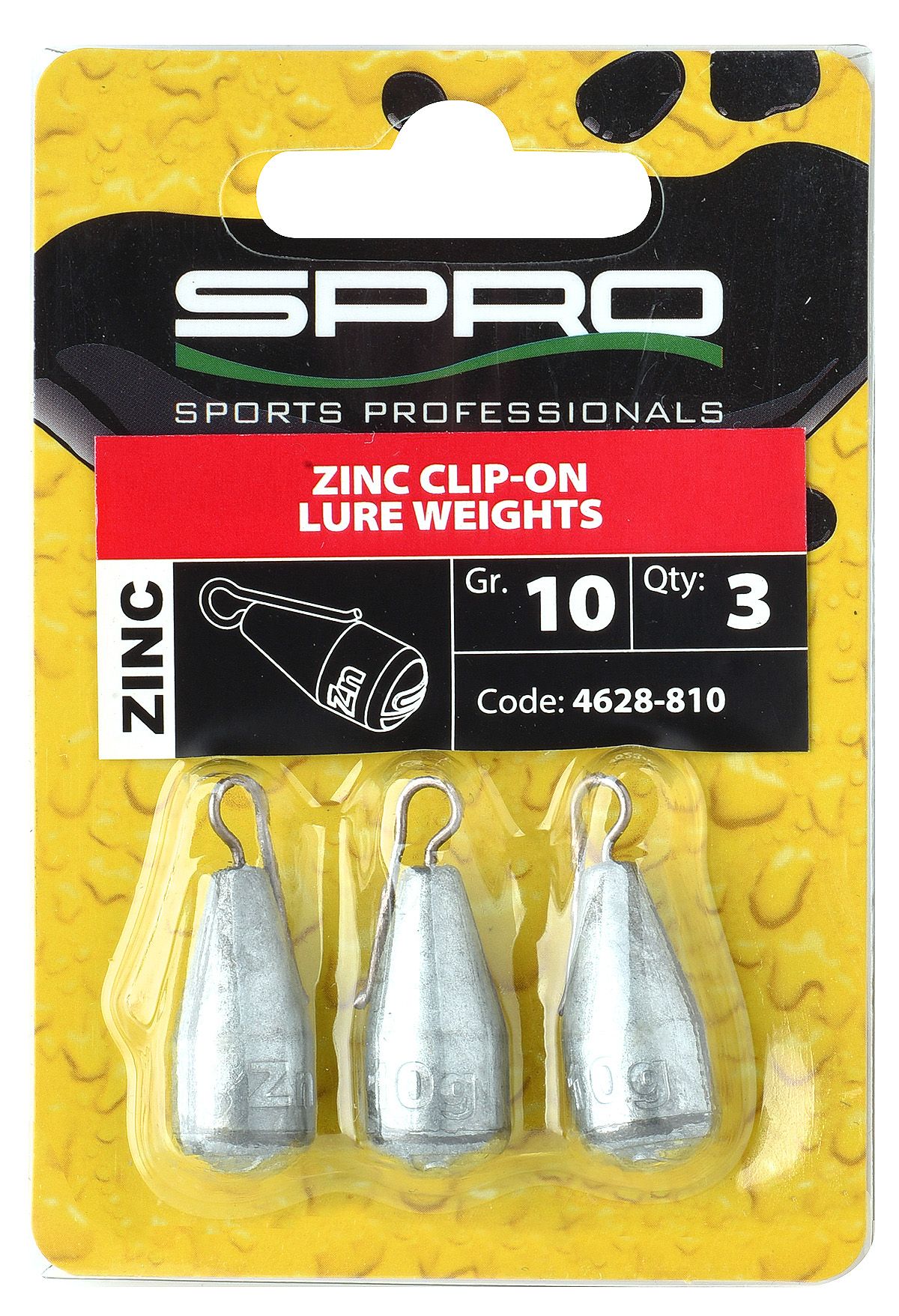 ZINC CLIP-ON LURE WEIGHTS 3PC - KM-Tackle