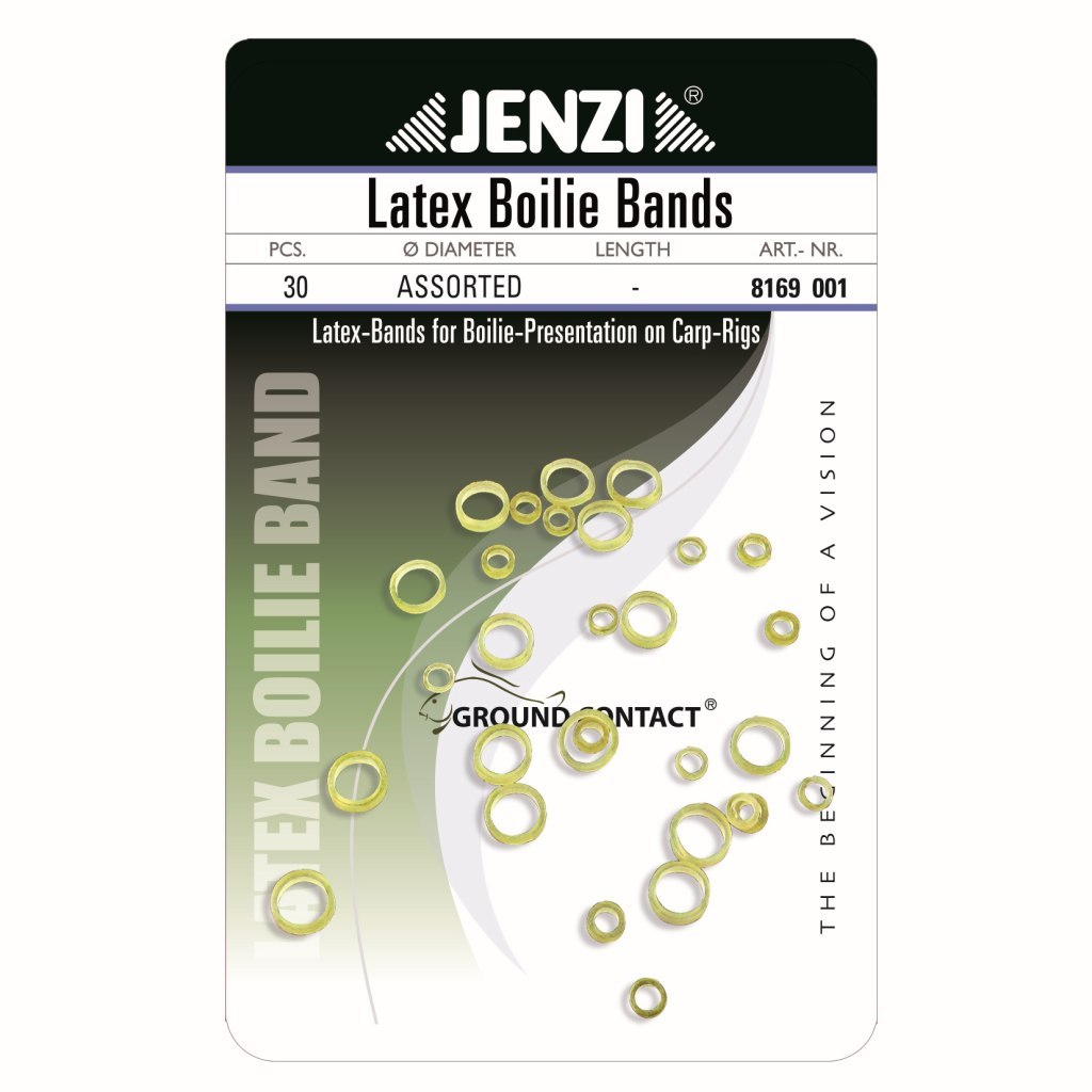 Latex Boilie Bands, assorted